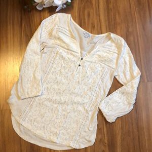 Lucky Floral White Top Lace Inserts size XS